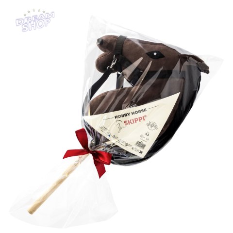 Hobby Horse Skippi A3 - Gniady- zabawka dla dziewczynki - konik na kiju Hobby Horse Skippi A3 - Gniady- zabawka dla dziewczynki - konik na kiju