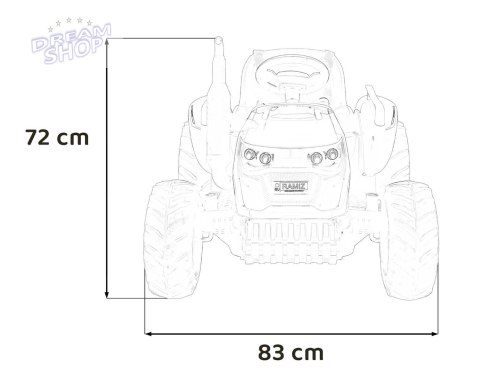 Pojazd Traktor GROW 1804 Różowy Pojazd Traktor GROW 1804 Różowy