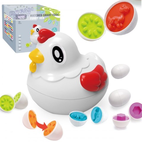 WOOPIE Edukacyjna Kurka Montessori Sorter Nauka Kształtów WOOPIE Edukacyjna Kurka Montessori Sorter Nauka Kształtów