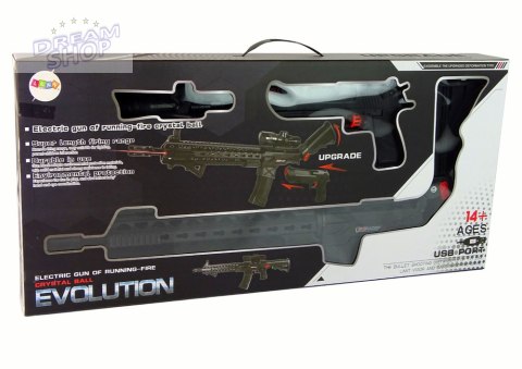 Karabin Pistolet na Kulki Wodne Akcesoria Czarny Karabin Pistolet na Kulki Wodne Akcesoria Czarny