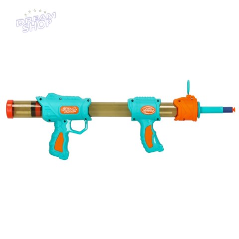 Pistolet karabin na kulki naboje 2w1 niebieski Pistolet karabin na kulki naboje 2w1 niebieski