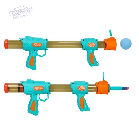 Pistolet karabin na kulki naboje 2w1 niebieski Pistolet karabin na kulki naboje 2w1 niebieski