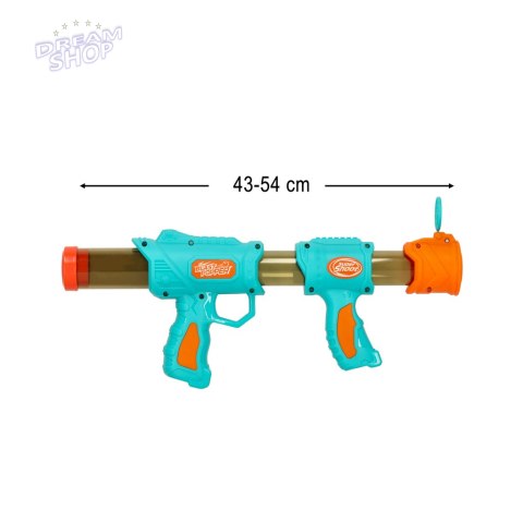 Pistolet karabin na kulki naboje 2w1 niebieski Pistolet karabin na kulki naboje 2w1 niebieski