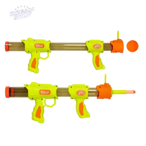 Pistolet karabin na kulki naboje 2w1 zielony