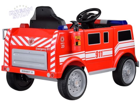 Auto Straż Pożarna Wóz Strażacki na akumulator Koguty Sygnał Radio PA0313 Auto Straż Pożarna Wóz Strażacki na akumulator Koguty Sygnał Radio PA0313