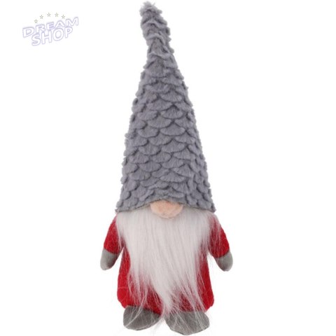 MIKOŁAJ DEKORACYJNY 22CM SZARY - ŁUSKI MIKOŁAJ DEKORACYJNY 22CM SZARY - ŁUSKI