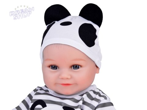 Urocza miękka Lalka Chłopiec 45cm jak żywa ubrana kombinezon Panda ZA5358 Urocza miękka Lalka Chłopiec 45cm jak żywa ubrana kombinezon Panda ZA5358