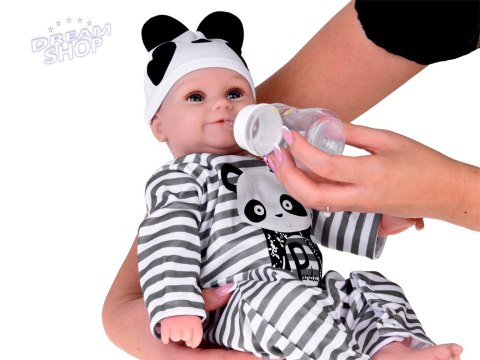 Urocza miękka Lalka Chłopiec 45cm jak żywa ubrana kombinezon Panda ZA5358 Urocza miękka Lalka Chłopiec 45cm jak żywa ubrana kombinezon Panda ZA5358