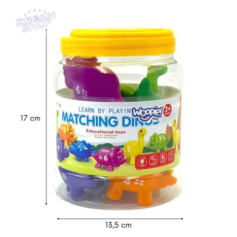 WOOPIE Figurki Montessori Zestaw Edukacyjny Dinozaury do Składania "Dopasuj Cyferki" 10 el. WOOPIE Figurki Montessori Zestaw Edukacyjny Dinozaury do Składania "Dopasuj Cyferki" 10 el.