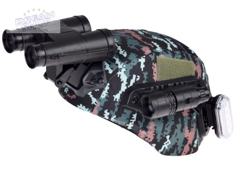 Zestaw dla żołnierza hełm lornetka laser lampka walkie talkie moro ZA5310 Zestaw dla żołnierza hełm lornetka laser lampka walkie talkie moro ZA5310