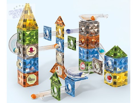 Klocki Magnetyczne Konstrukcyjne TOR KULKOWY 128 El. Kulodrom Klocki Magnetyczne Konstrukcyjne TOR KULKOWY 128 El. Kulodrom