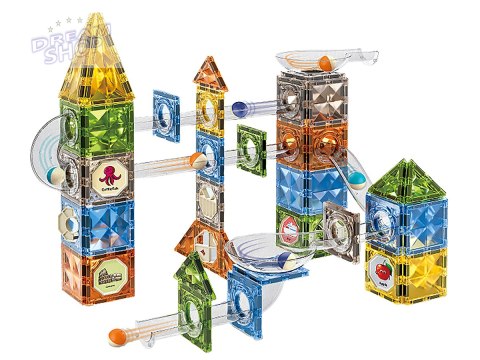 Klocki Magnetyczne Konstrukcyjne TOR KULKOWY 128 El. Kulodrom Klocki Magnetyczne Konstrukcyjne TOR KULKOWY 128 El. Kulodrom