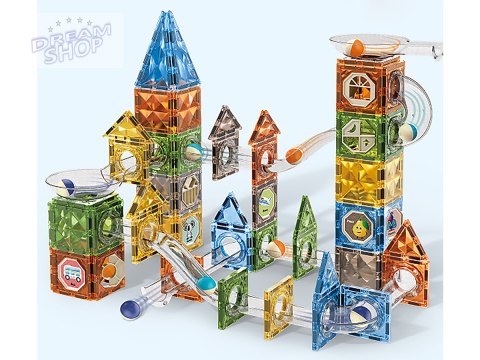 Klocki Magnetyczne Konstrukcyjne TOR KULKOWY 156 El. Kulodrom Klocki Magnetyczne Konstrukcyjne TOR KULKOWY 156 El. Kulodrom
