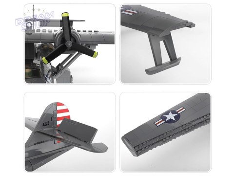 Klocki techniczne samolot bojowy PBY-5A Catalina 364 elementów ZA5322 Klocki techniczne samolot bojowy PBY-5A Catalina 364 elementów ZA5322
