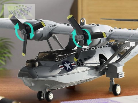 Klocki techniczne samolot bojowy PBY-5A Catalina 364 elementów ZA5322 Klocki techniczne samolot bojowy PBY-5A Catalina 364 elementów ZA5322