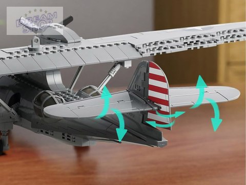 Klocki techniczne samolot bojowy PBY-5A Catalina 364 elementów ZA5322 Klocki techniczne samolot bojowy PBY-5A Catalina 364 elementów ZA5322