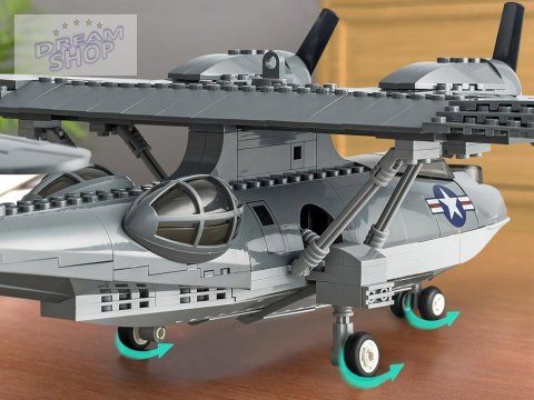 Klocki techniczne samolot bojowy PBY-5A Catalina 364 elementów ZA5322 Klocki techniczne samolot bojowy PBY-5A Catalina 364 elementów ZA5322
