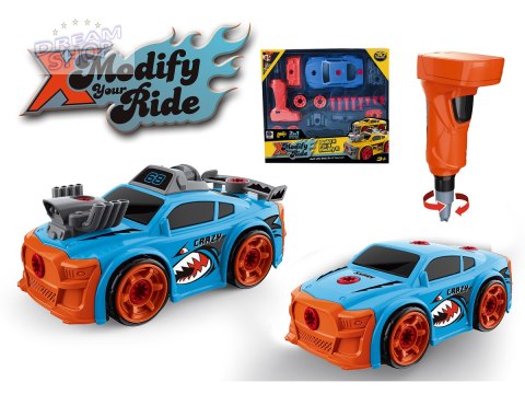 Sportowy Samochód do rozkręcania i skręcania 2w1 TUNING + Wkrętarka Sportowy Samochód do rozkręcania i skręcania 2w1 TUNING + Wkrętarka