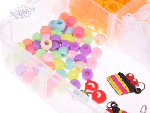 Zestaw Magiczne Gumki Koraliki do robienia bransoletek 4500szt ZA5299 Zestaw Magiczne Gumki Koraliki do robienia bransoletek 4500szt ZA5299