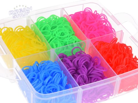 Zestaw Magiczne Gumki Koraliki do robienia bransoletek 4500szt ZA5299 Zestaw Magiczne Gumki Koraliki do robienia bransoletek 4500szt ZA5299