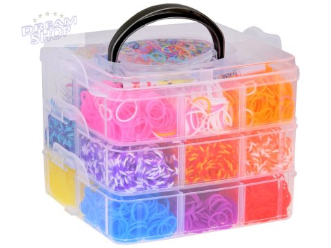 Zestaw Magiczne Gumki Koraliki do robienia bransoletek 4500szt ZA5299 Zestaw Magiczne Gumki Koraliki do robienia bransoletek 4500szt ZA5299