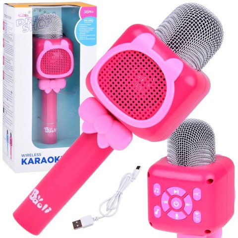 Bezprzewodowy Mikrofon dla dzieci KARAOKE nagrywanie Bluetooth IN0168 Bezprzewodowy Mikrofon dla dzieci KARAOKE nagrywanie Bluetooth IN0168