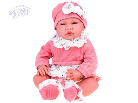 Lalka BOBAS 45 cm dziewczynka miękka i interaktywna różowy komplet ZA5188 Lalka BOBAS 45 cm dziewczynka miękka i interaktywna różowy komplet ZA5188