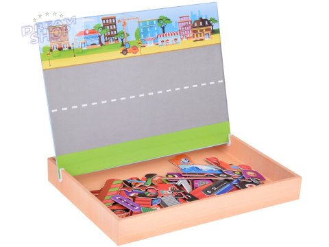 Tablica Magnetyczna 2w1 z Puzzle Magnetyczne Pojazdy Budowlane ZA5352 Tablica Magnetyczna 2w1 z Puzzle Magnetyczne Pojazdy Budowlane ZA5352