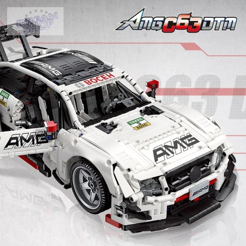Zestaw Klocków Autko Sportowe Białe 2489el.