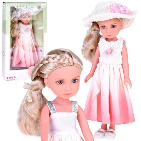 Elegancka Stylowa Lalka w Kapeluszu z Długimi Blond Włosami ZA5314 Elegancka Stylowa Lalka w Kapeluszu z Długimi Blond Włosami ZA5314