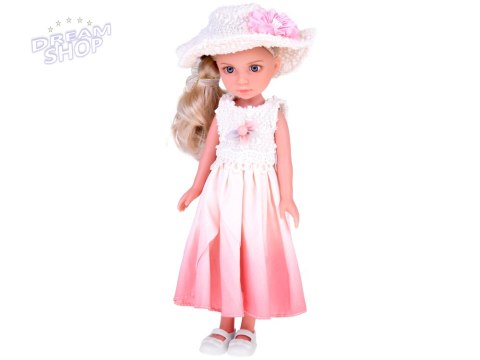 Elegancka Stylowa Lalka w Kapeluszu z Długimi Blond Włosami ZA5314 Elegancka Stylowa Lalka w Kapeluszu z Długimi Blond Włosami ZA5314