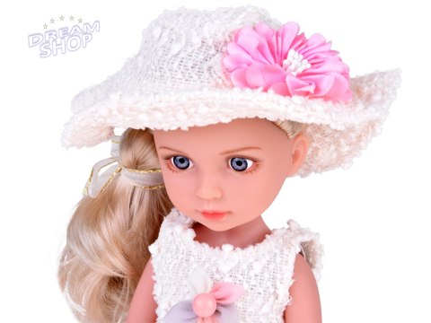 Elegancka Stylowa Lalka w Kapeluszu z Długimi Blond Włosami ZA5314 Elegancka Stylowa Lalka w Kapeluszu z Długimi Blond Włosami ZA5314