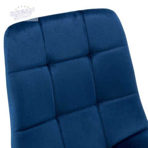 Krzesło aksamitne DENVER velvet Granatowe Krzesło aksamitne DENVER velvet Granatowe