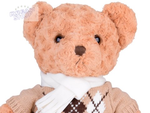 Miś pluszowy mięciutki Niedźwiadek w sweterku i szaliku 60cm ZA5330 Miś pluszowy mięciutki Niedźwiadek w sweterku i szaliku 60cm ZA5330