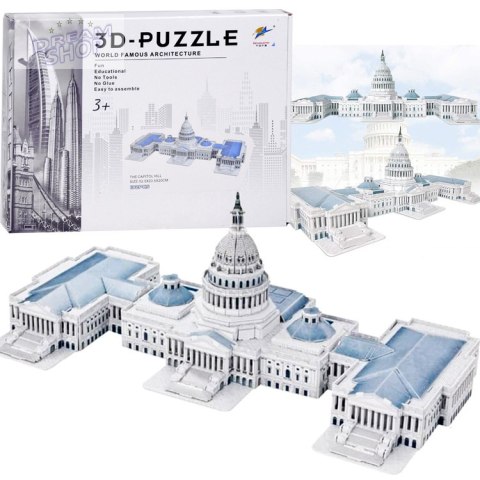 Puzzle 3D The Capitol Hill 132-elementy Puzzle przestrzenne ZA5400 Puzzle 3D The Capitol Hill 132-elementy Puzzle przestrzenne ZA5400
