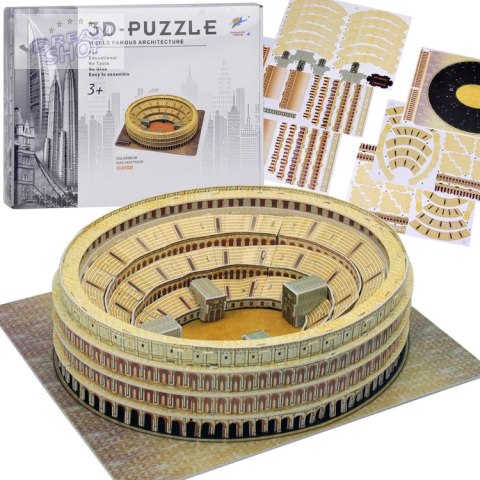 Puzzle 3D rzymskie Koloseum 84-elementy Puzzle przestrzenne ZA5401 Puzzle 3D rzymskie Koloseum 84-elementy Puzzle przestrzenne ZA5401