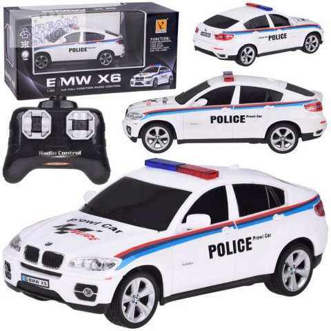 Sportowy radiowóz BMW X6 auto sterowane na pilota RC0660 BI Sportowy radiowóz BMW X6 auto sterowane na pilota RC0660 BI