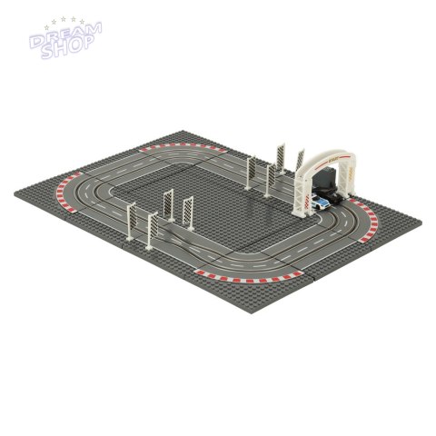 Tor samochodowy wyścigowy policyjny elektryczny + 2 auta klocki konstrukcyjne GD-01 Tor samochodowy wyścigowy policyjny elektryczny + 2 auta klocki konstrukcyjne GD-01