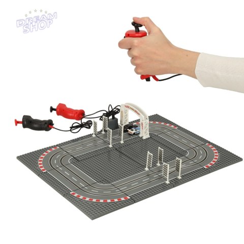 Tor samochodowy wyścigowy policyjny elektryczny + 2 auta klocki konstrukcyjne GD-01 Tor samochodowy wyścigowy policyjny elektryczny + 2 auta klocki konstrukcyjne GD-01