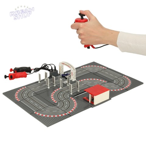 Tor samochodowy wyścigowy policyjny elektryczny + 2 auta klocki konstrukcyjne GD-02 Tor samochodowy wyścigowy policyjny elektryczny + 2 auta klocki konstrukcyjne GD-02