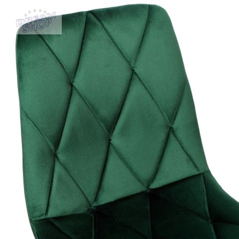 Krzesło aksamitne MADISON ciemnozielone velvet Krzesło aksamitne MADISON ciemnozielone velvet
