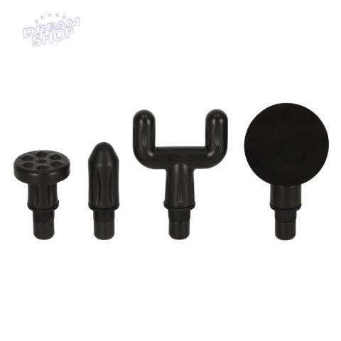 Pistolet do masażu masażer do pleców ciała LED 4w1 czarny Pistolet do masażu masażer do pleców ciała LED 4w1 czarny