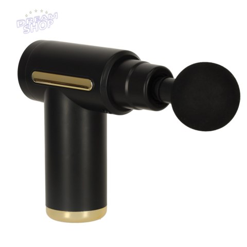 Pistolet do masażu masażer do pleców ciała LED 4w1 czarny Pistolet do masażu masażer do pleców ciała LED 4w1 czarny