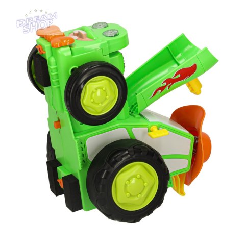 Traktor ciągnik zdalnie sterowany na pilota RC skaczący tańczący dźwięk zielony Traktor ciągnik zdalnie sterowany na pilota RC skaczący tańczący dźwięk zielony