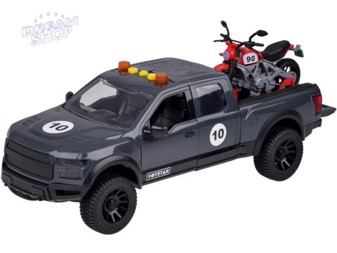 Zestaw Auto Pickup i motocykl Dźwięk Światło + otwierane drzwi ZA5233 Zestaw Auto Pickup i motocykl Dźwięk Światło + otwierane drzwi ZA5233