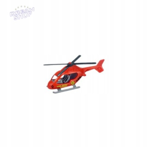 Zestaw pojazdów strażackich resoraki helikopter dla dzieci 6136 Zestaw pojazdów strażackich resoraki helikopter dla dzieci 6136