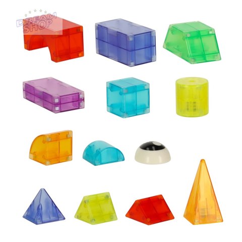 Klocki magnetyczne świecące 64 el. Klocki magnetyczne świecące 64 el.