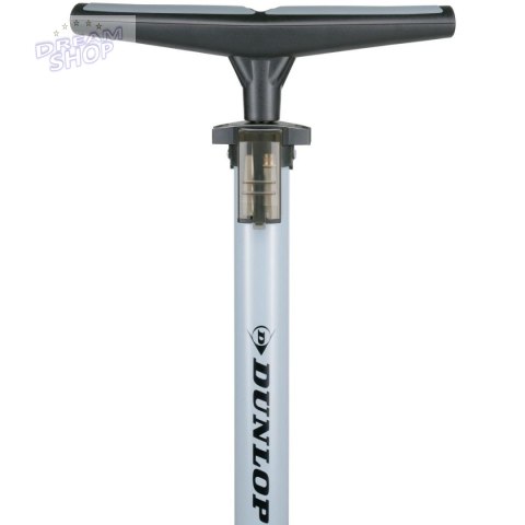 POMPKA WARSZTATOWO - ROWEROWA DUNLOP 160Psi (11Bar) Z MANOMETREM - SZARA
