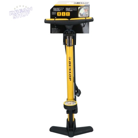 POMPKA WARSZTATOWO - ROWEROWA DUNLOP 160Psi (11Bar) Z MANOMETREM - ŻÓŁTY POMPKA WARSZTATOWO - ROWEROWA DUNLOP 160Psi (11Bar) Z MANOMETREM - ŻÓŁTY