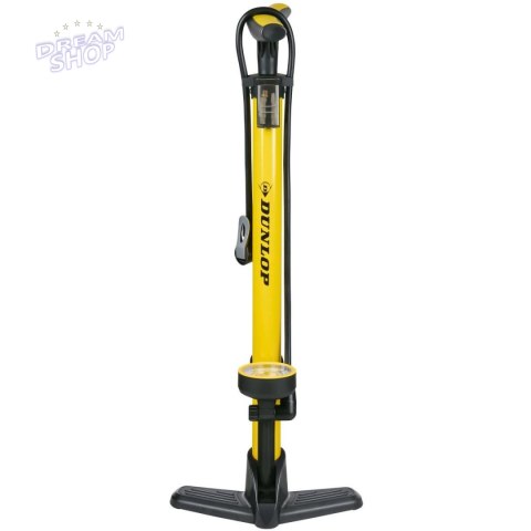 POMPKA WARSZTATOWO - ROWEROWA DUNLOP 160Psi (11Bar) Z MANOMETREM - ŻÓŁTY POMPKA WARSZTATOWO - ROWEROWA DUNLOP 160Psi (11Bar) Z MANOMETREM - ŻÓŁTY